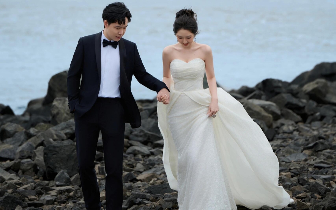 三亞瞧石海景婚紗照