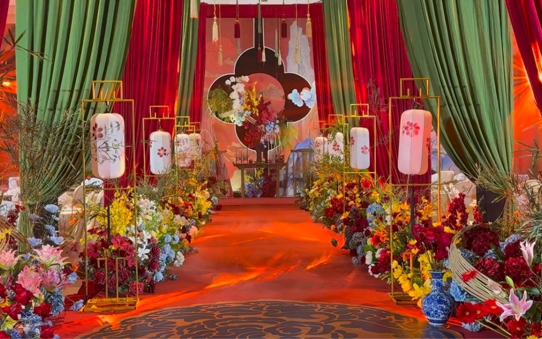 國潮風婚禮場景布置