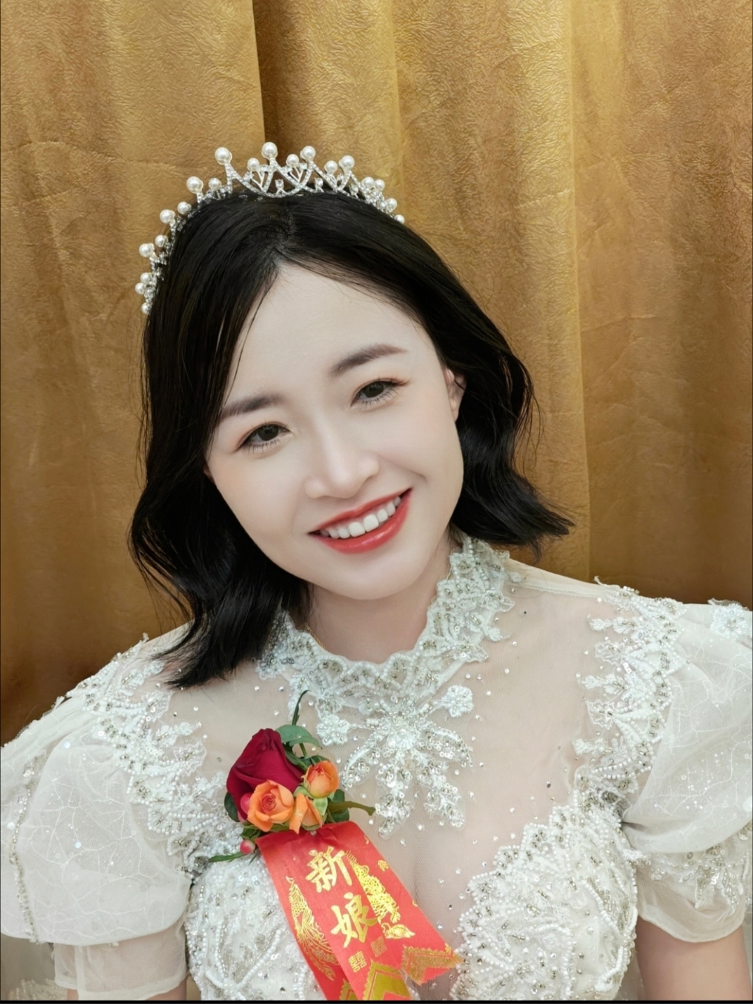 短發(fā)婚紗妝造