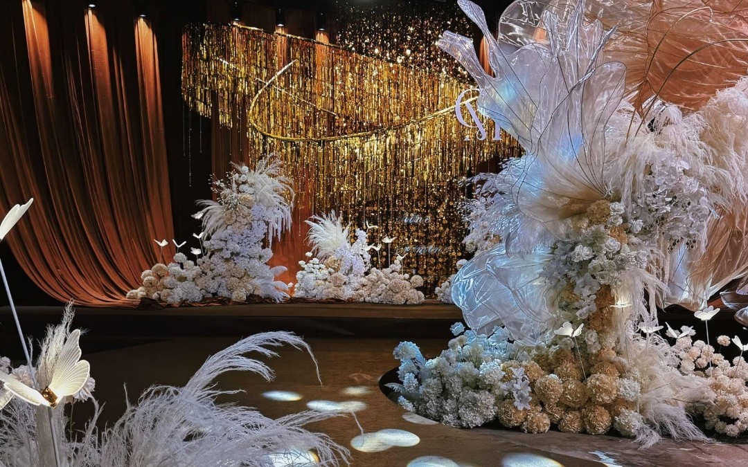 （緣夢閣） 金咖色布曼亮片老錢風婚禮