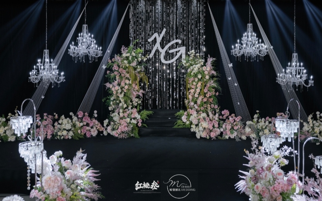 韩式温柔白粉色婚礼