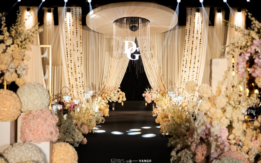 香槟色调的优雅婚典