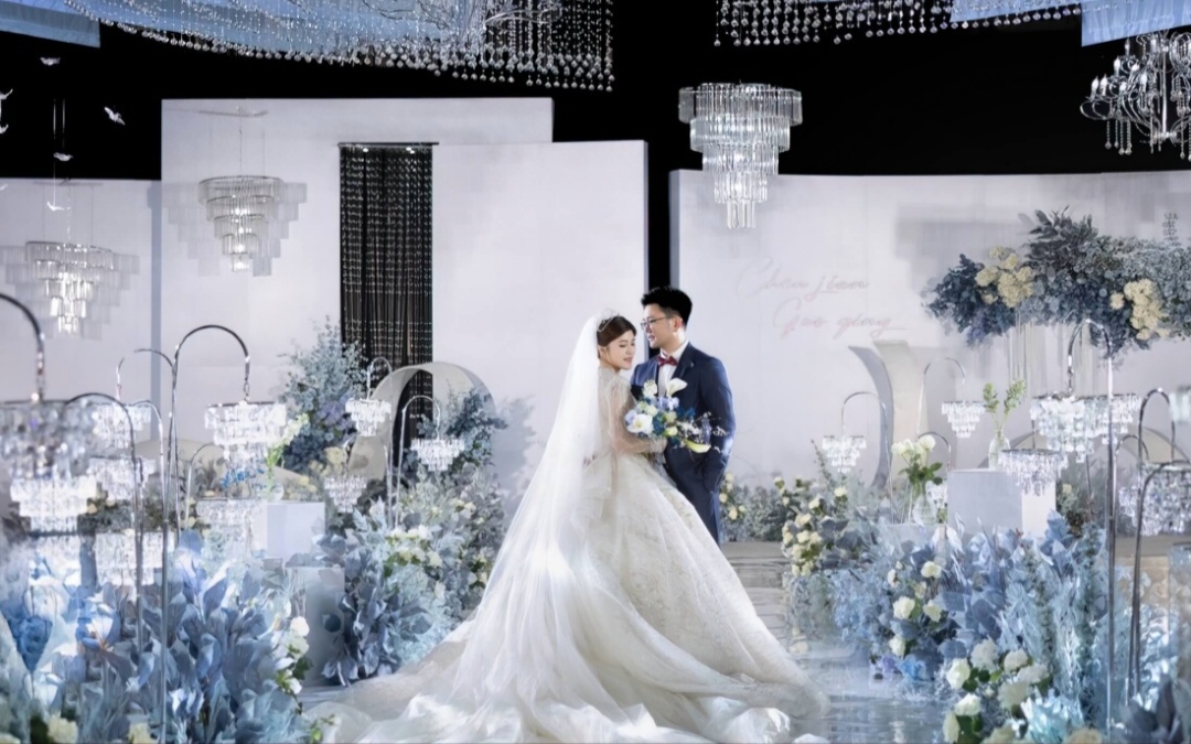 浪漫氛圍霧霾藍婚禮