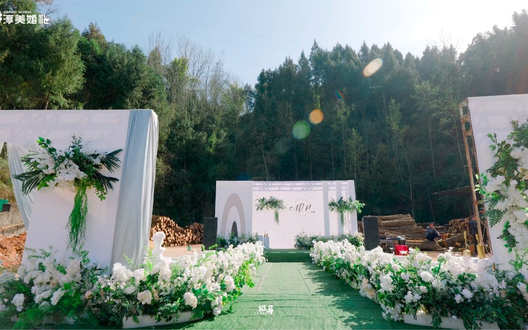 大竹自然場景韓式主題婚禮