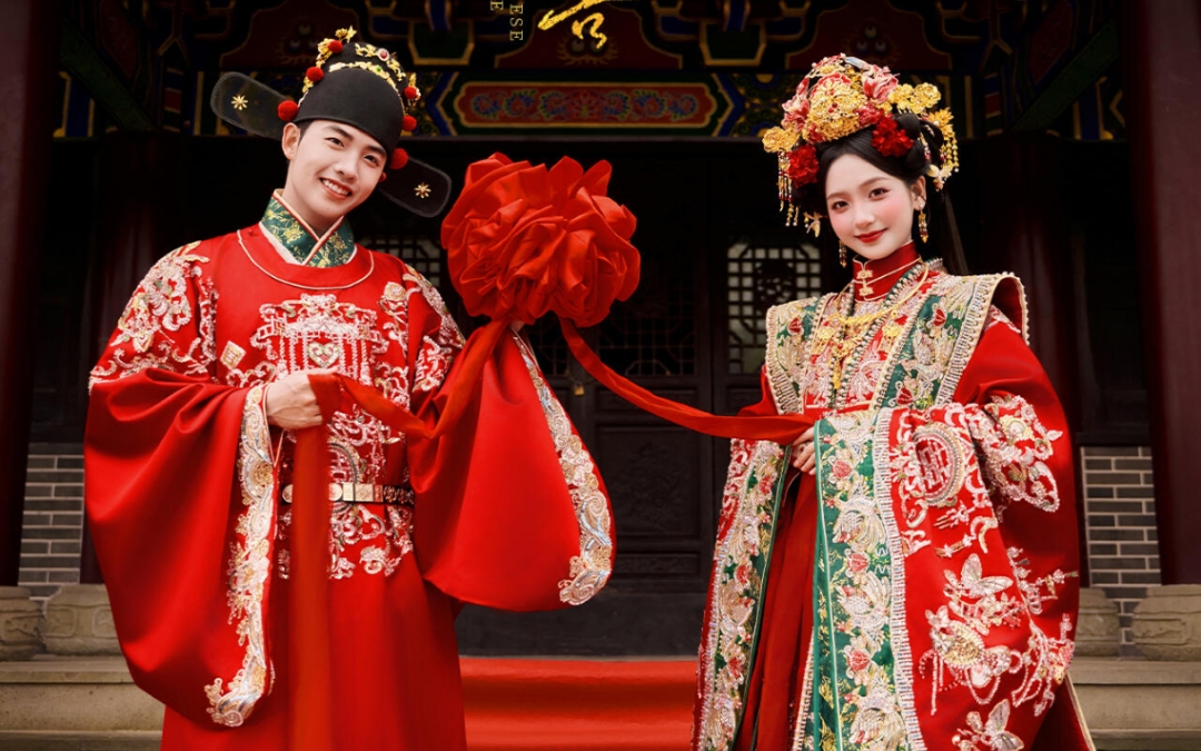 状元郎与贵千金｜中式婚照双强浪漫直接封神