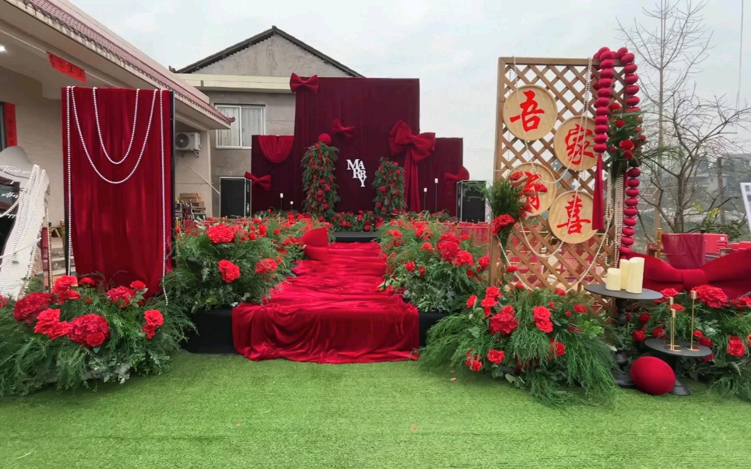 （緣夢閣）紅色挑高婚禮