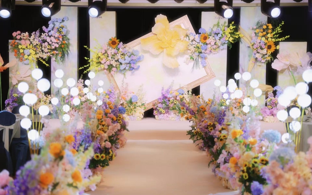 梦幻油画多巴胺  插花风格