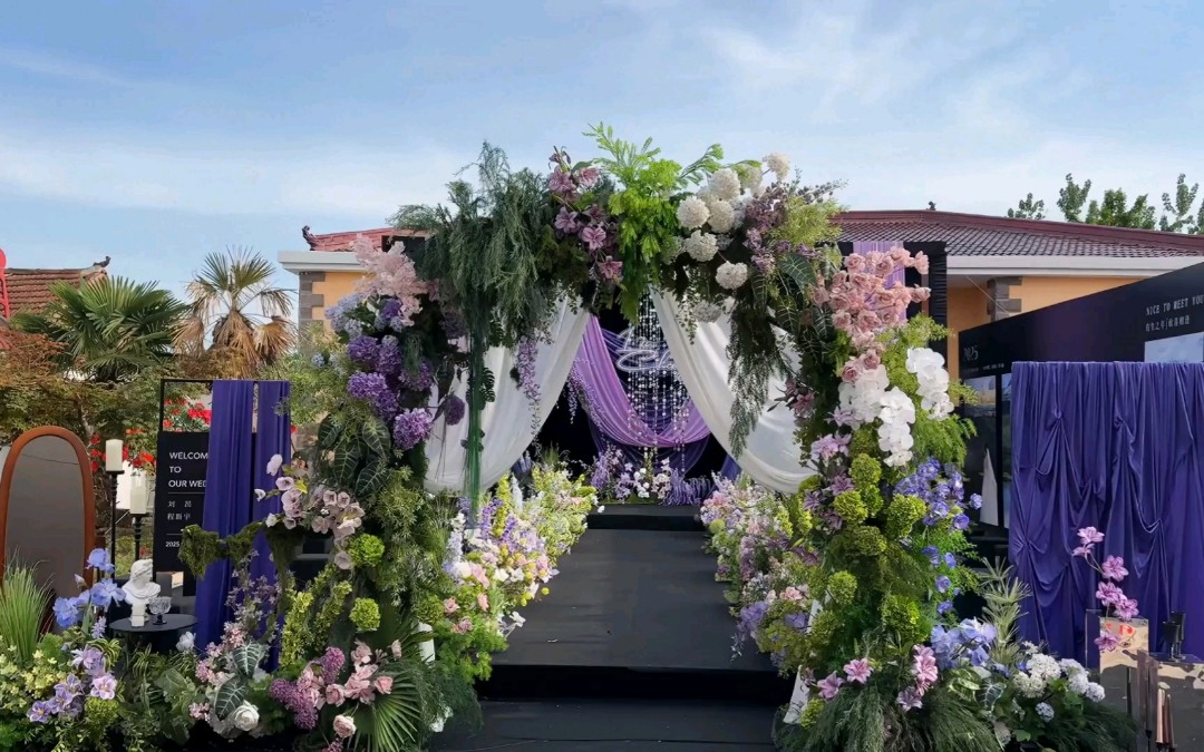 （缘梦阁）紫色布衣小众婚礼