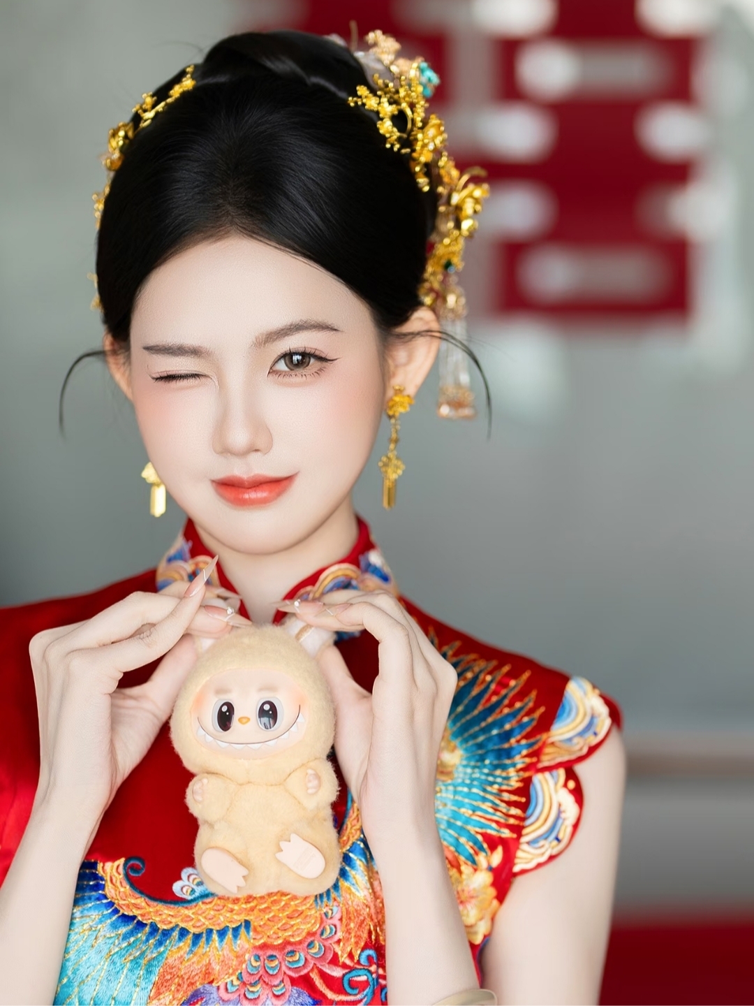 除了秀禾选择新中式旗袍出门也太好看了吧💒💒