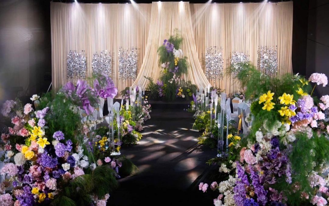 野生感韓式婚禮香檳布藝之美