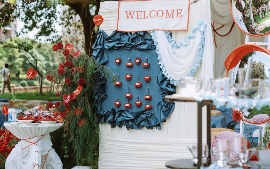 （緣夢(mèng)閣）紅藍(lán)小眾婚禮