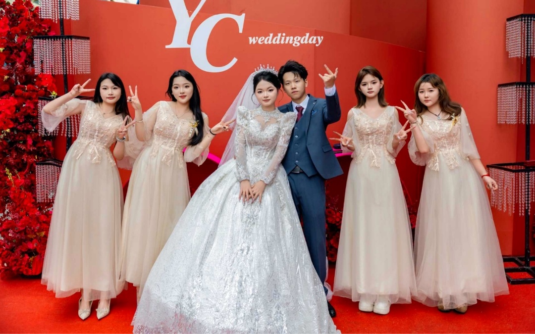 【美人鱼婚礼】鸭溪街道户外红色婚礼
