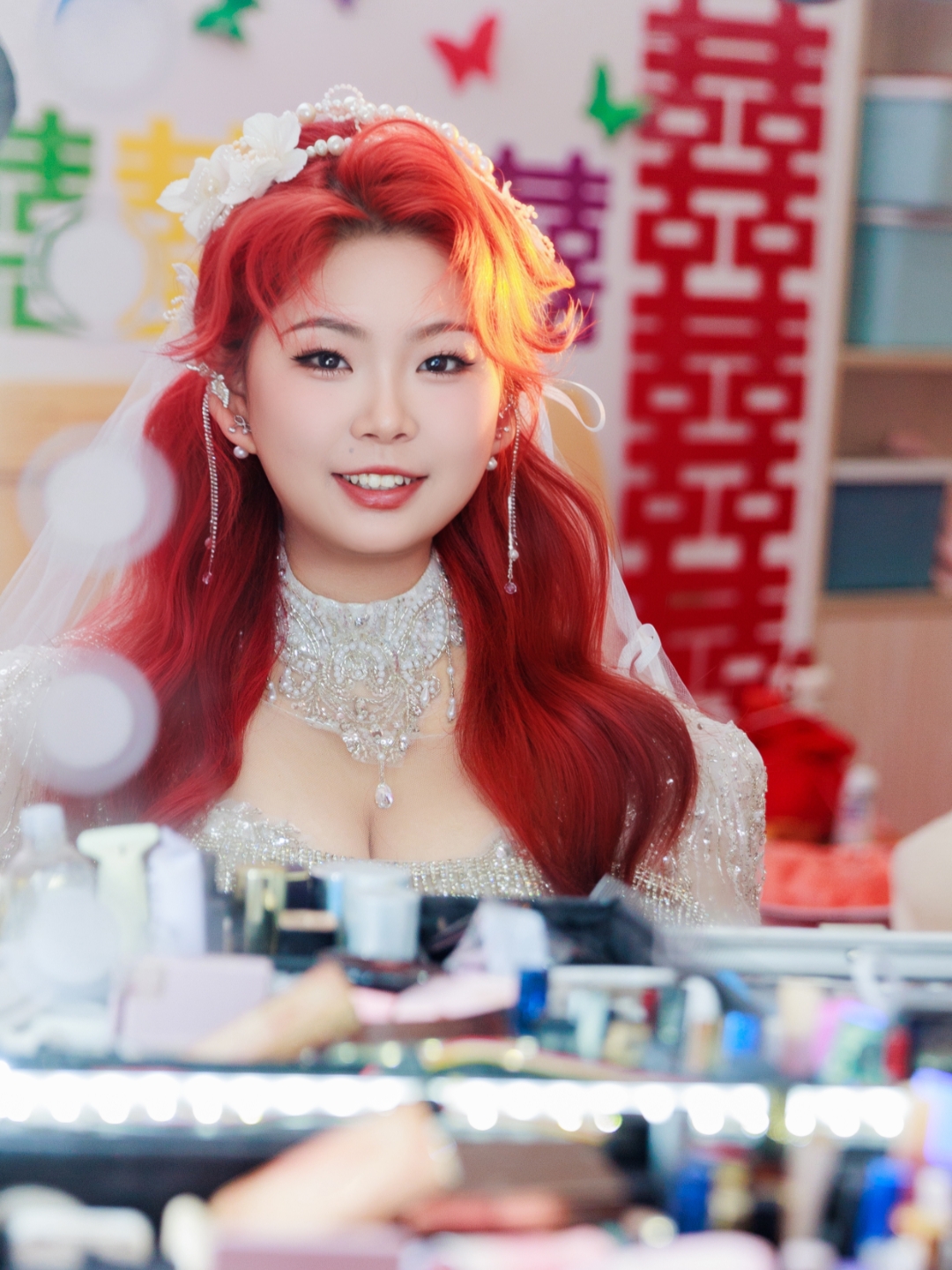 谁懂啊！红发新娘也太出片了吧💥