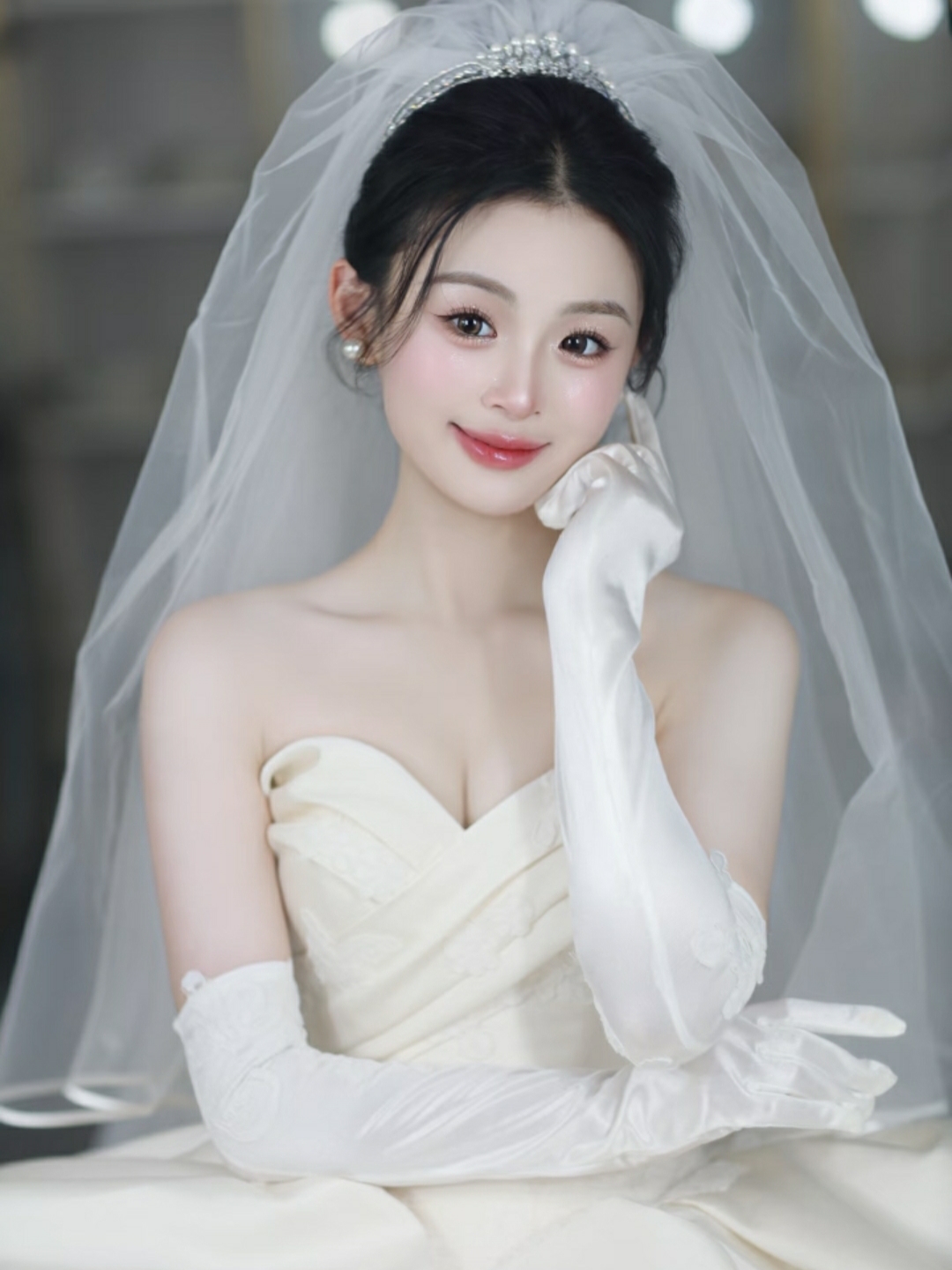 韩式白纱造型