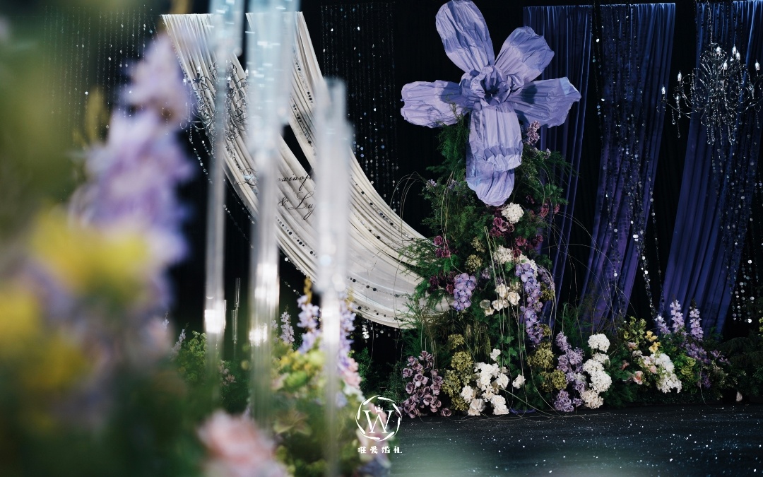 紫色韓式水晶婚禮