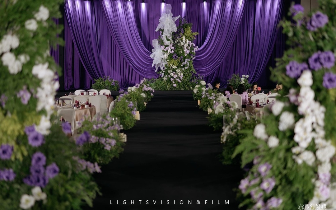 ??紫幔為幕，紗結(jié)為禮小眾婚禮