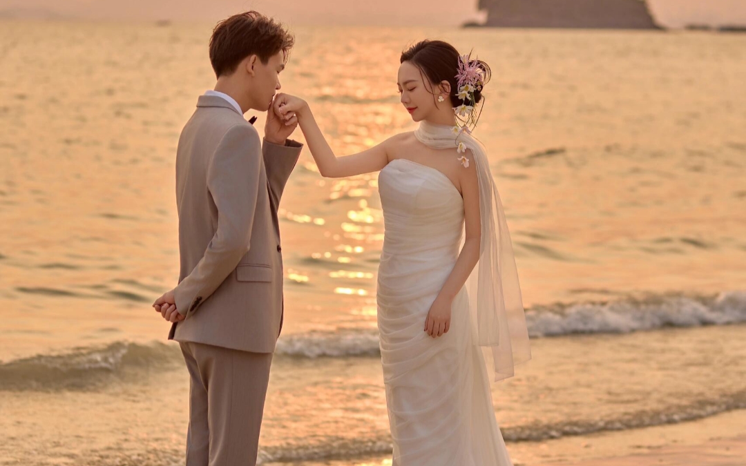 浪漫的海邊婚紗照，簡直是每個女生的夢想！