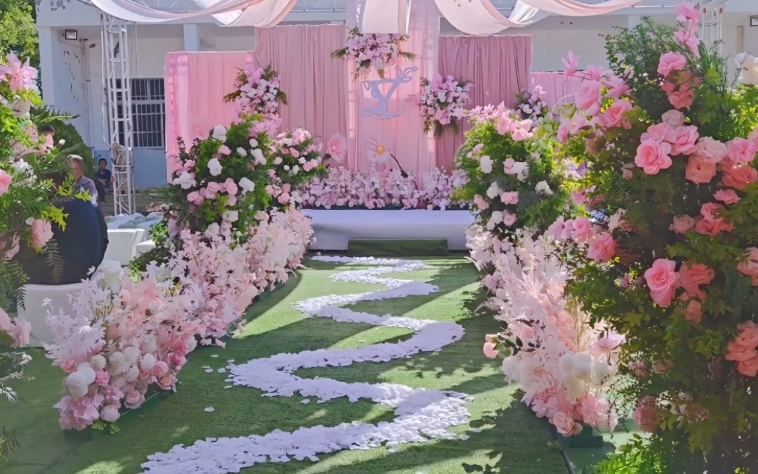 粉色浪漫韩式婚礼，演绎甜美仪式感