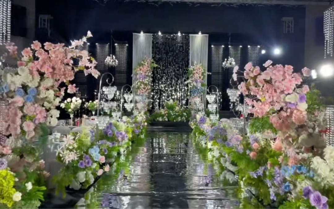 小厅韩式水晶婚庆婚礼布置