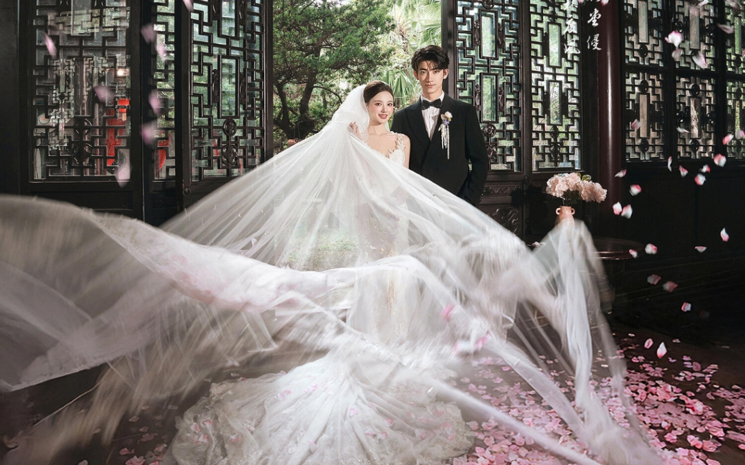 這組中式婚紗照我能吹一輩子氛圍感拉滿