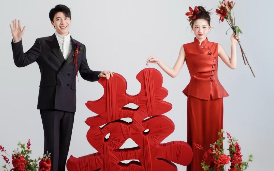 喜嫁新风室内婚纱照