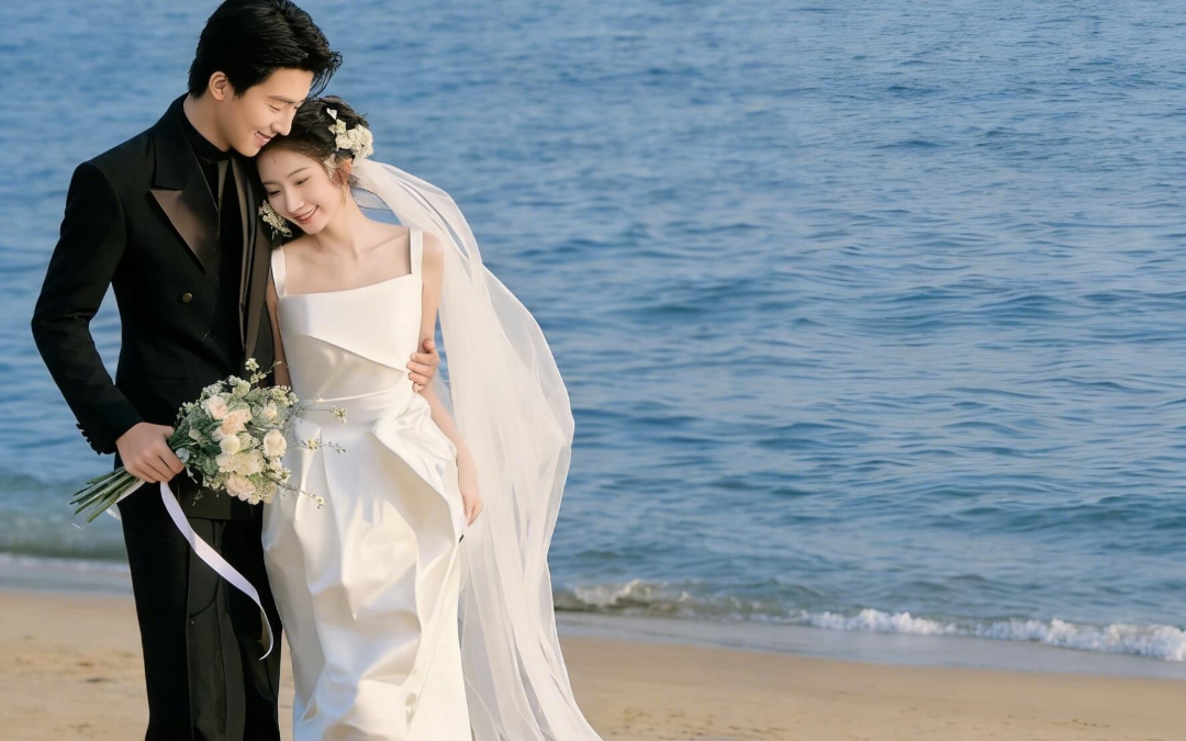 三亞夕陽海景婚紗照