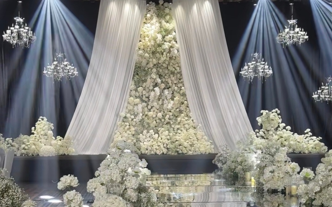 【巴黎婚礼】室内白色韩系婚礼干净纯洁