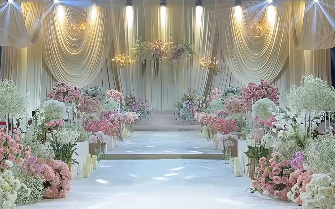 26新款 纯净白粉韩式婚礼