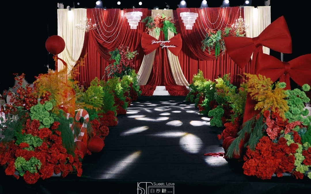 温馨圣诞风婚礼布景