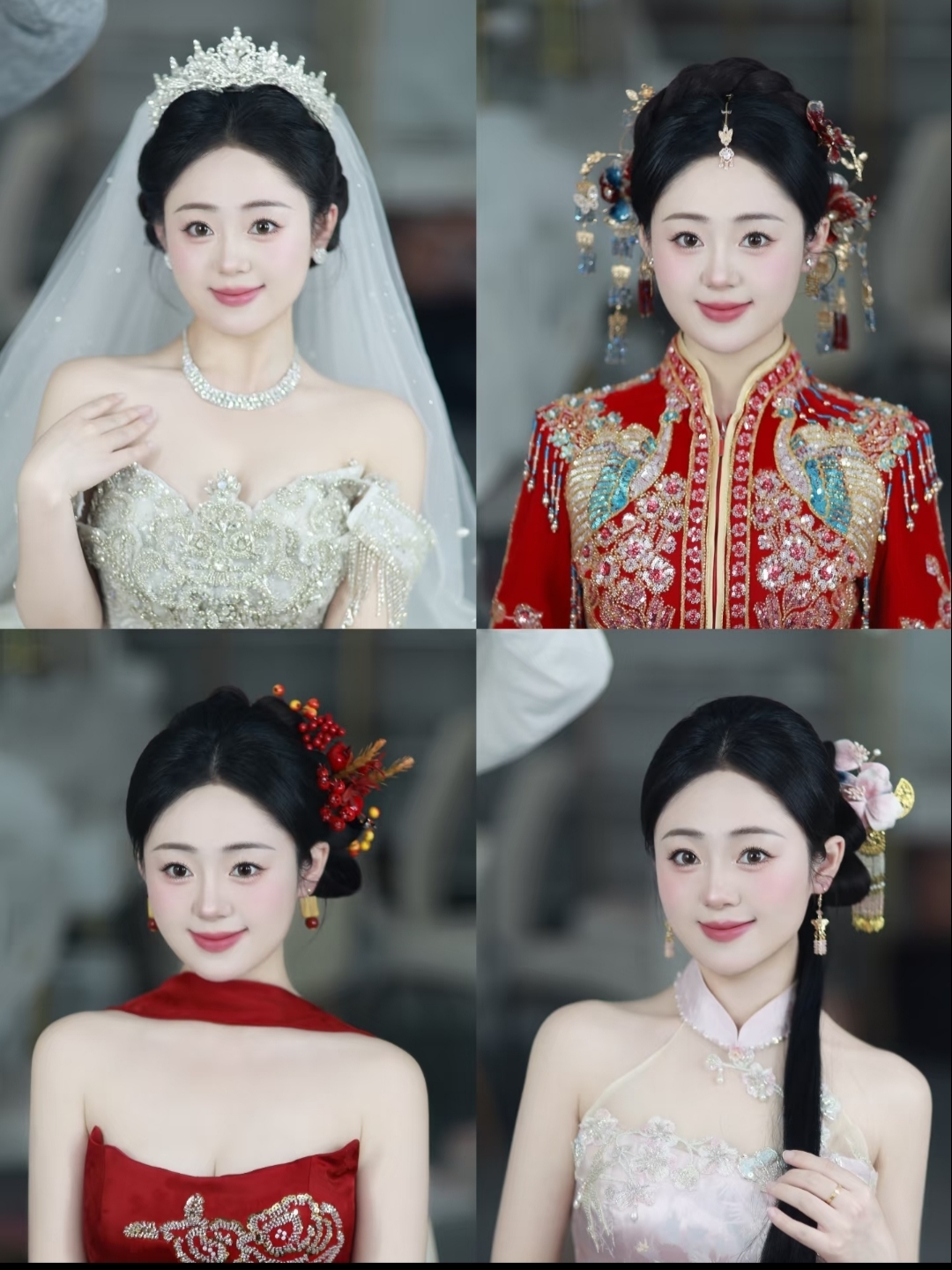 圆脸新娘妆容造型 方圆脸新娘造型💗