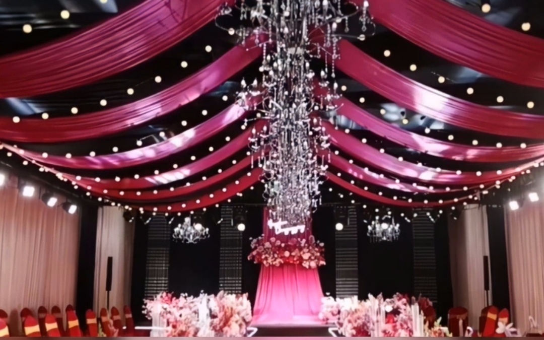 黑玫红 大棚婚礼