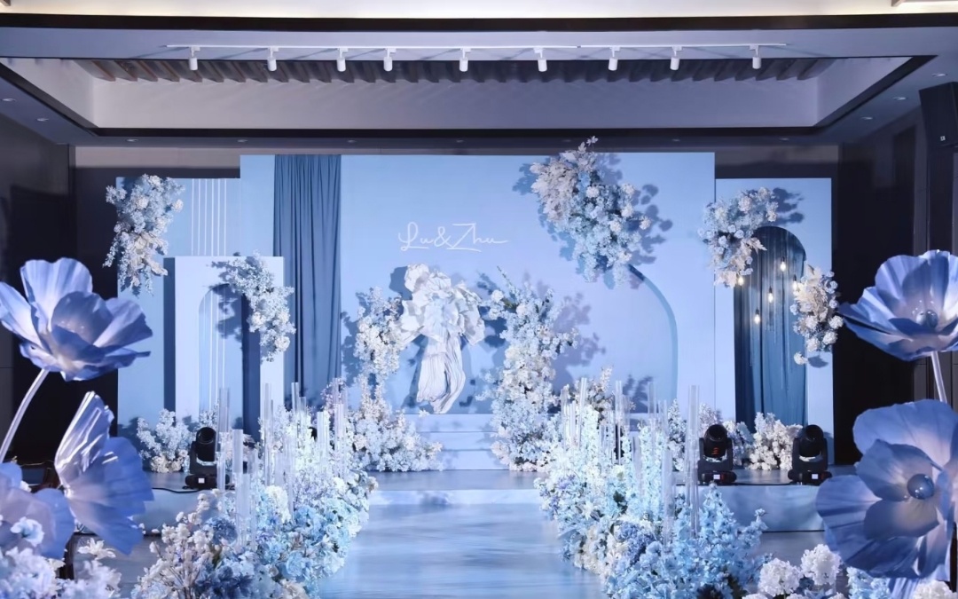 蓝色系婚礼
