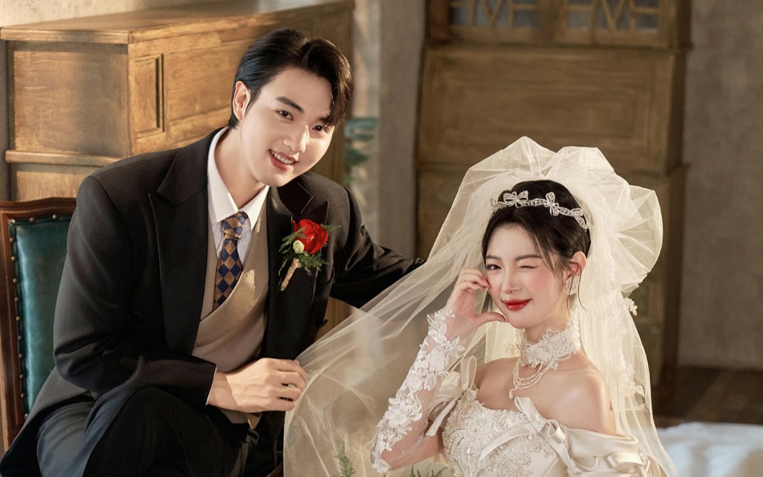 看的出她是公主！内景主纱婚纱照必冲这组