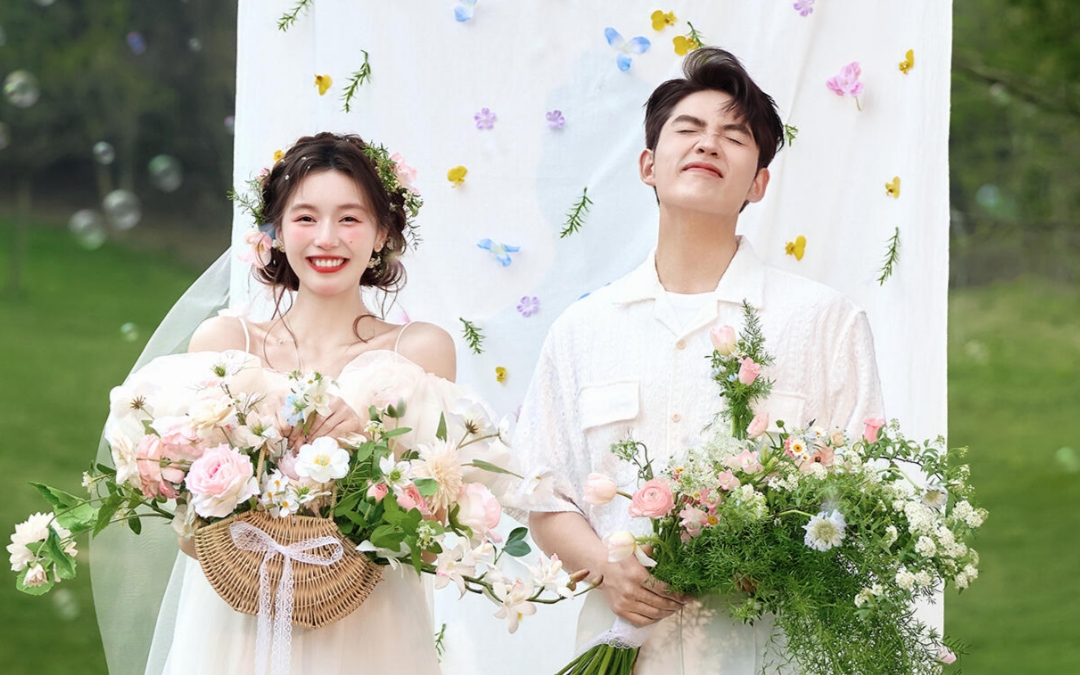 【婚紗照】在綠意盎然中許你一世情深