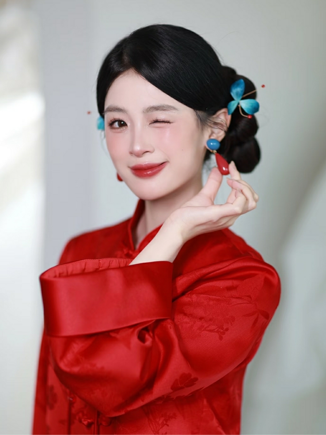 新中式晨袍造型真的太出片了