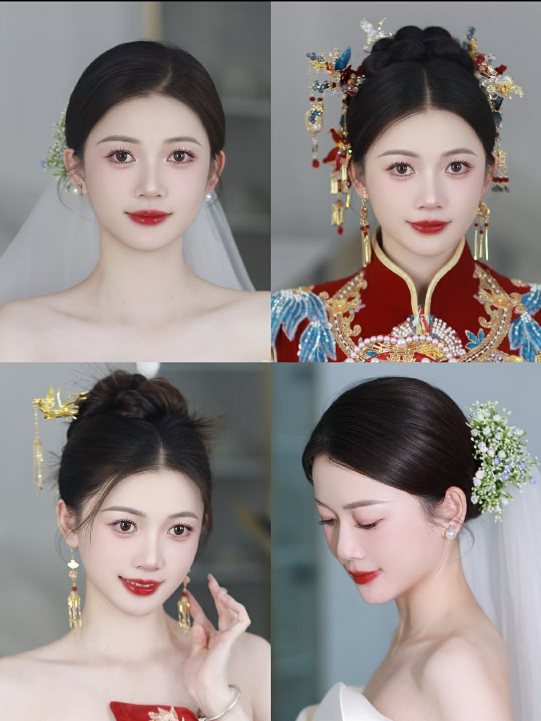 新娘试妆花絮‖简约精致的三组造型真的美翻了