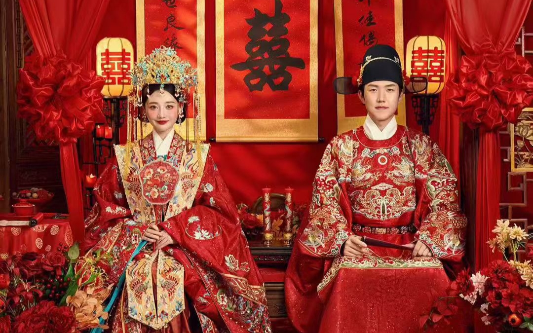 国风汉服主题婚纱照