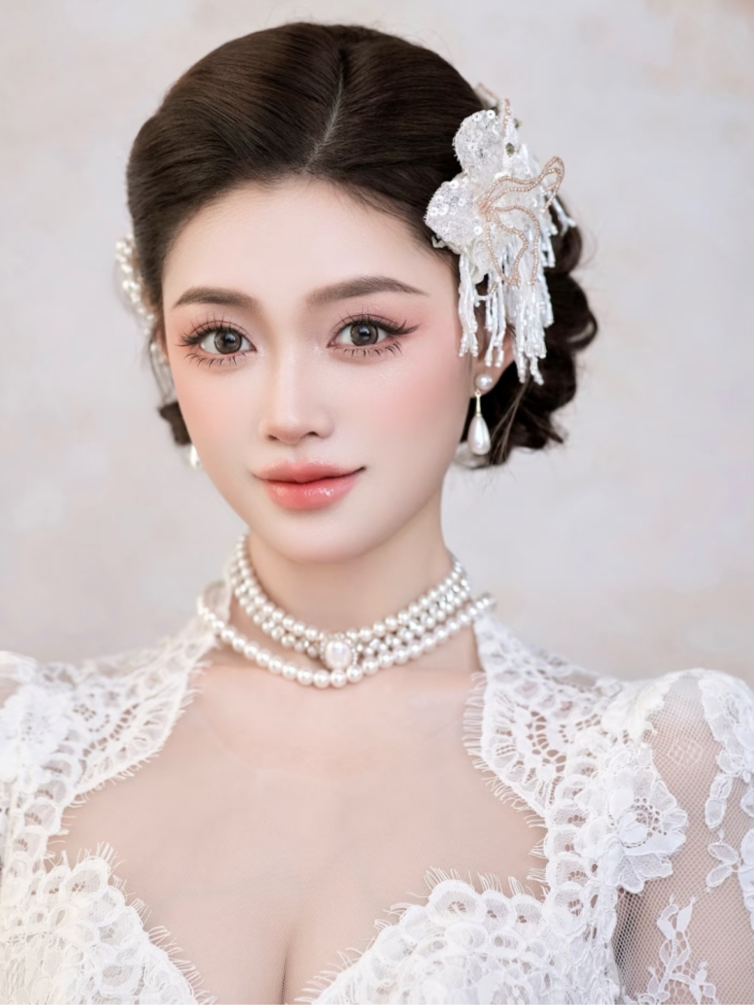 轻复古法式新娘‖蕾丝和珍珠的浪漫💒