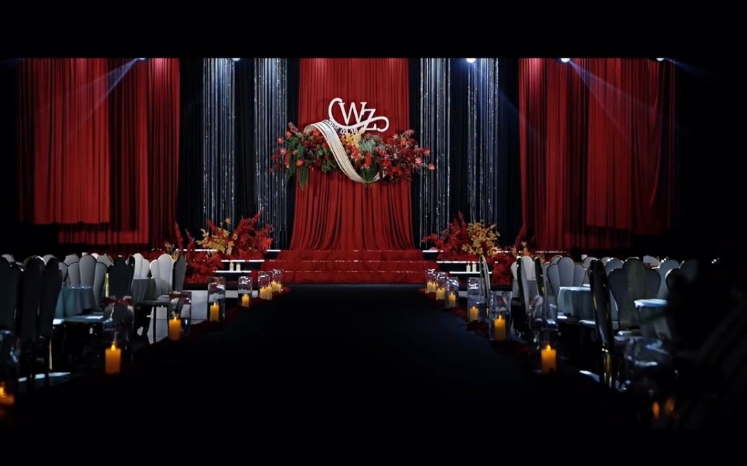 【熙唐婚禮】極簡秀場風紅黑色系真的太驚艷了