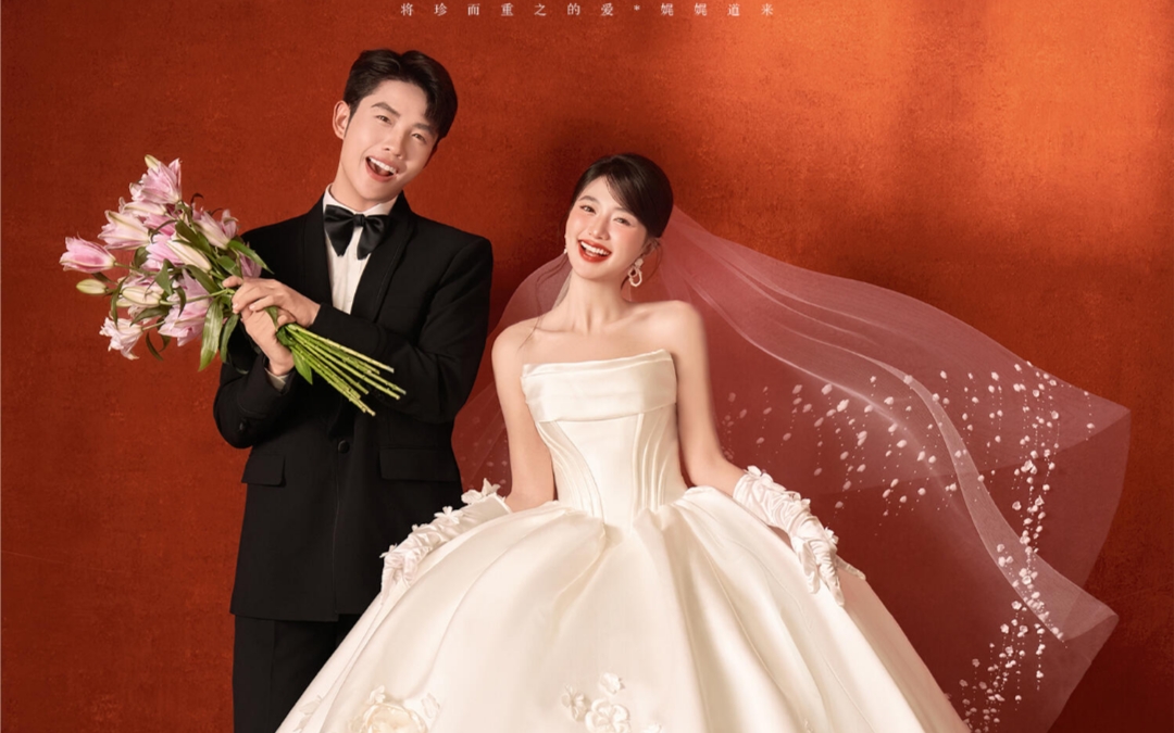 被问爆的主纱婚纱照👰复古红真的必拍‼️