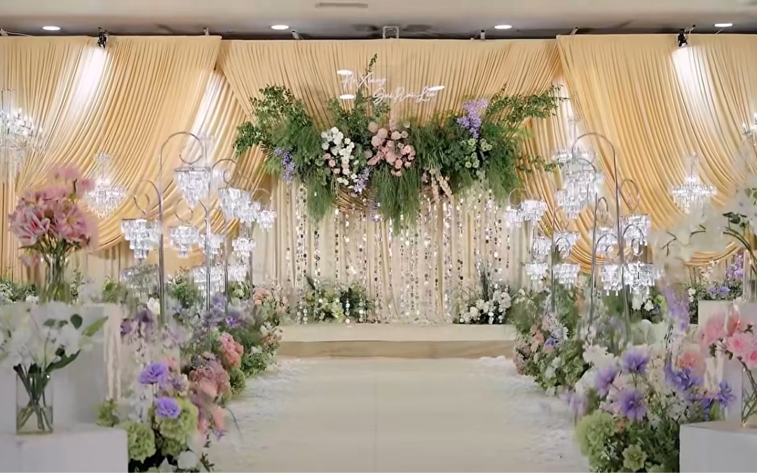 清透水晶风韩式婚典