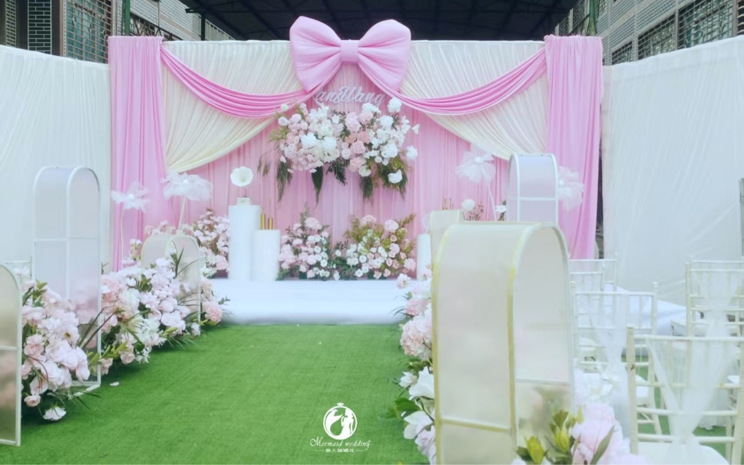 【美人魚(yú)婚禮】正安老家戶(hù)外粉白婚禮