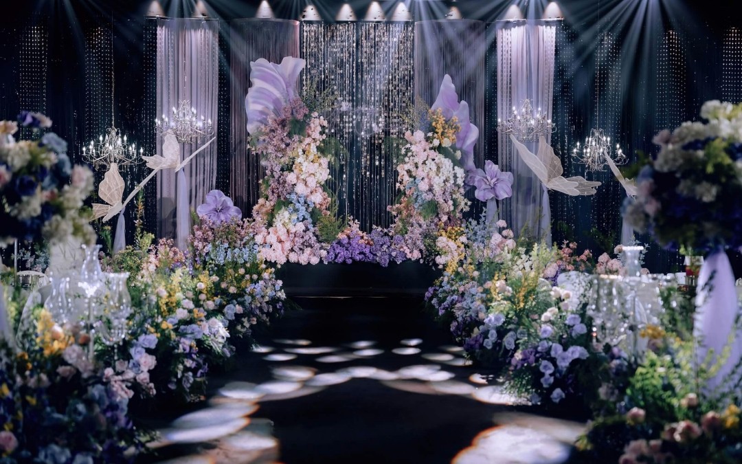 【巴黎婚礼】室内紫色韩系婚礼