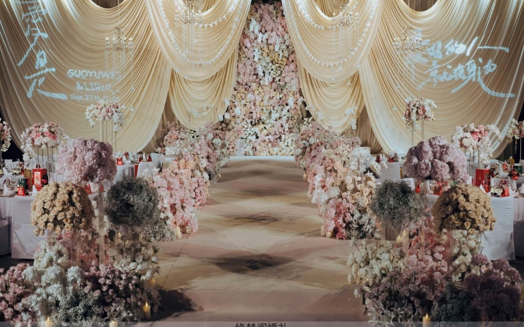 （緣夢閣）溫柔香檳粉布?；槎Y