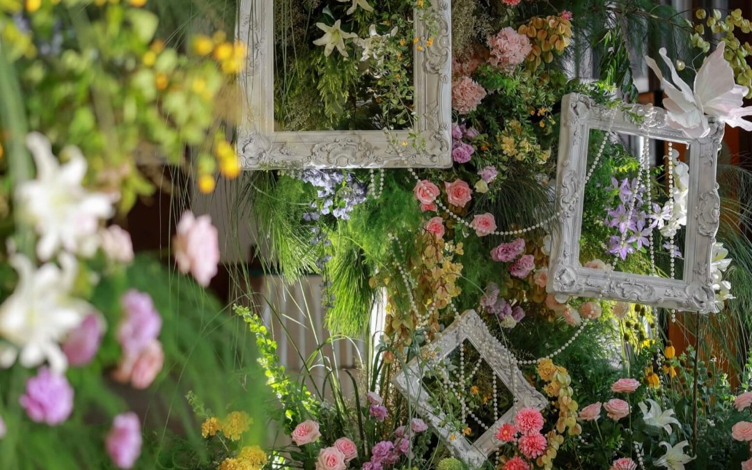 （缘梦阁）白绿色韩式布幔婚礼