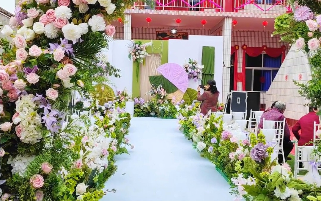 庭院白綠色/婚禮