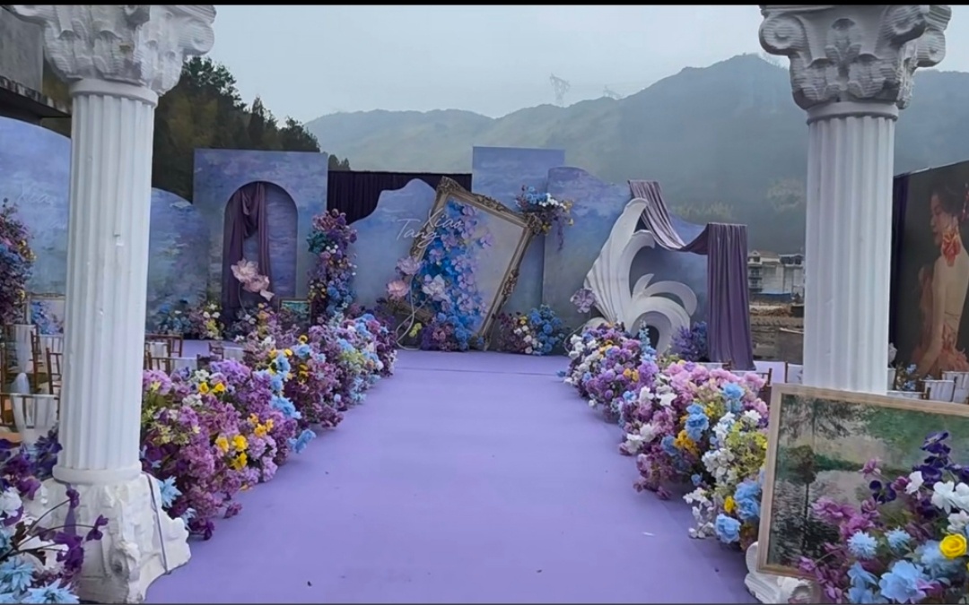 紫韻濃淡，油畫質(zhì)感盡顯