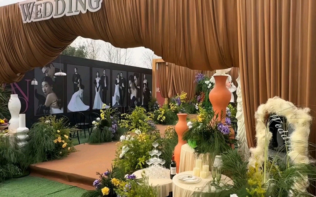 （緣夢閣）咖色布幔美拉德婚禮