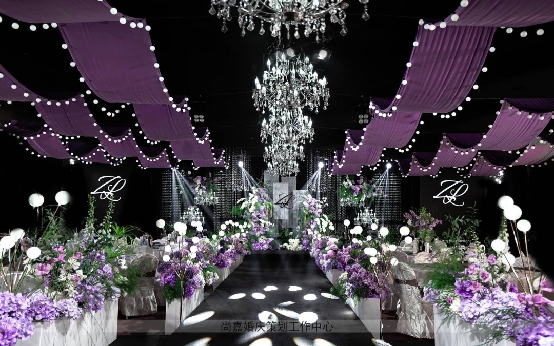 紫色系水晶韩式婚礼