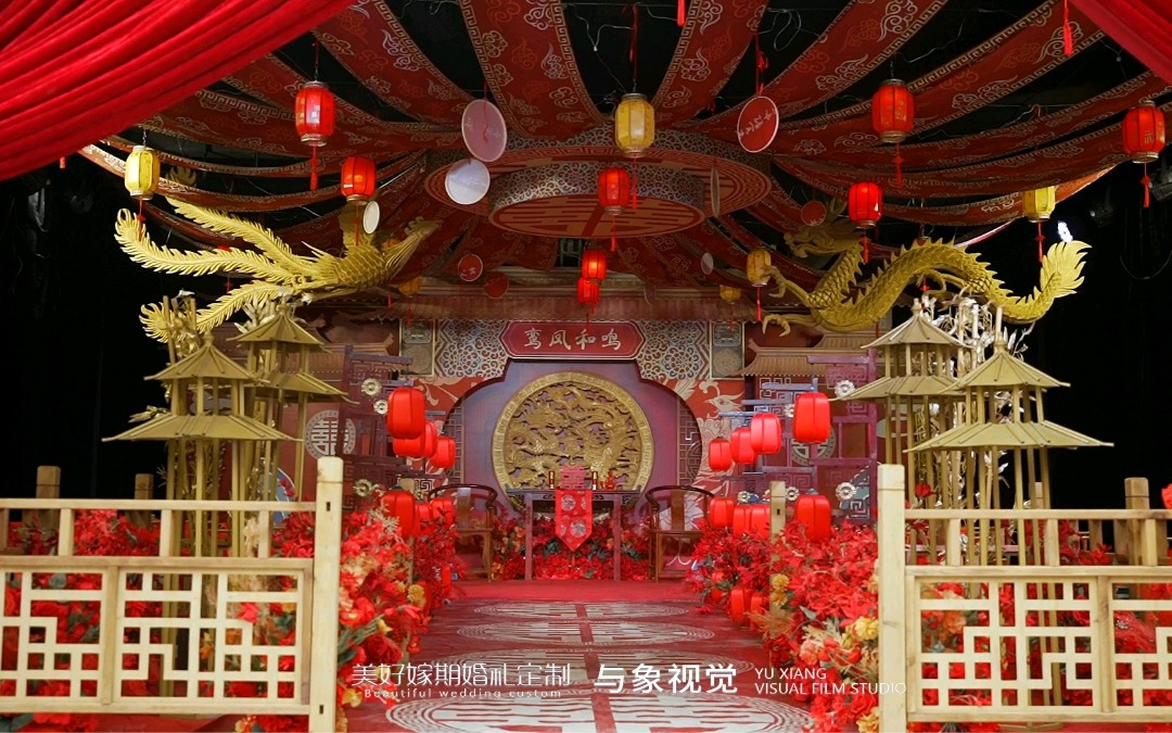 隆重大氣的中式大棚婚禮才是農(nóng)村婚禮的天花板